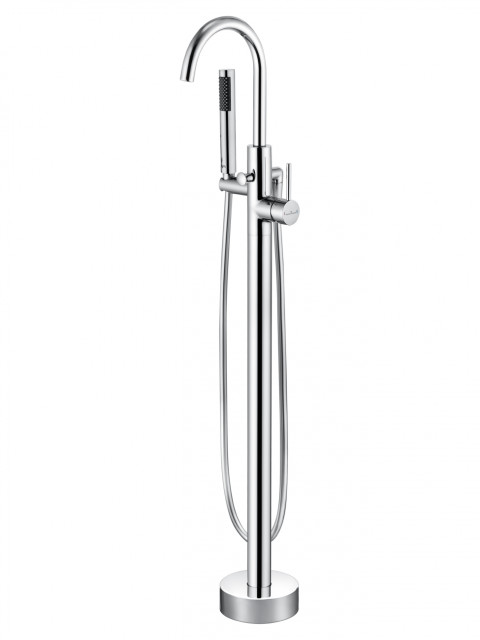 Смеситель для ванны напольного монтажа WONZON & WOGHAND STICK, Хром (WW-88649017-CR)