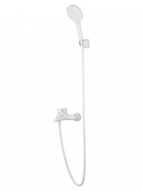 Смеситель для ванны с душем WONZON & WOGHAND ALFA, Белый матовый (WW-AE3204-MW)