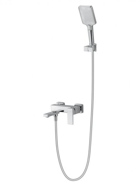 Смеситель для ванны с душем WONZON & WOGHAND CUBE 2.0, Хром (WW-88037068-CR)