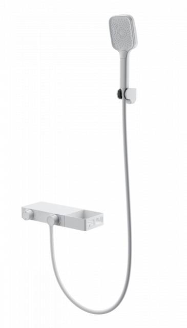 Смеситель для ванны с душем WONZON & WOGHAND Shelf, Белый матовый (WW-B2551-MW)
