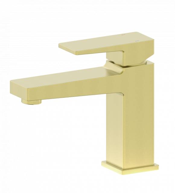 Смеситель для раковины WONZON & WOGHAND CUBE 2.0, Брашированное золото (WW-88018068-BG)