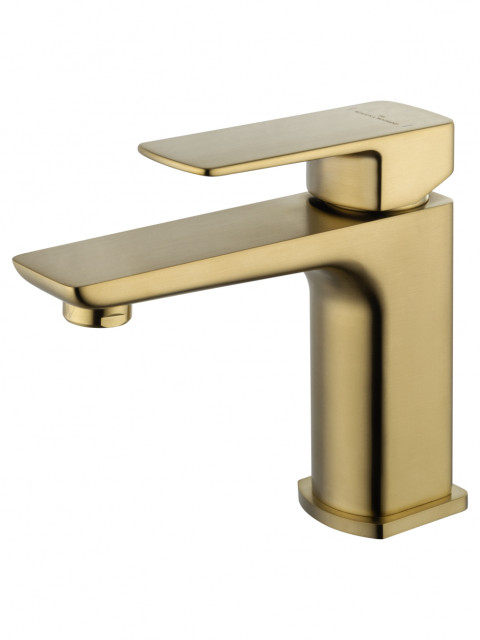 Смеситель для раковины WONZON & WOGHAND EDGE, Брашированное золото (WW-88139003-BG)