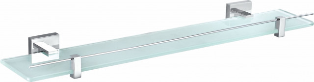 Стеклянная полка для ванной WONZON & WOGHAND POLO, Хром (WW-8927)