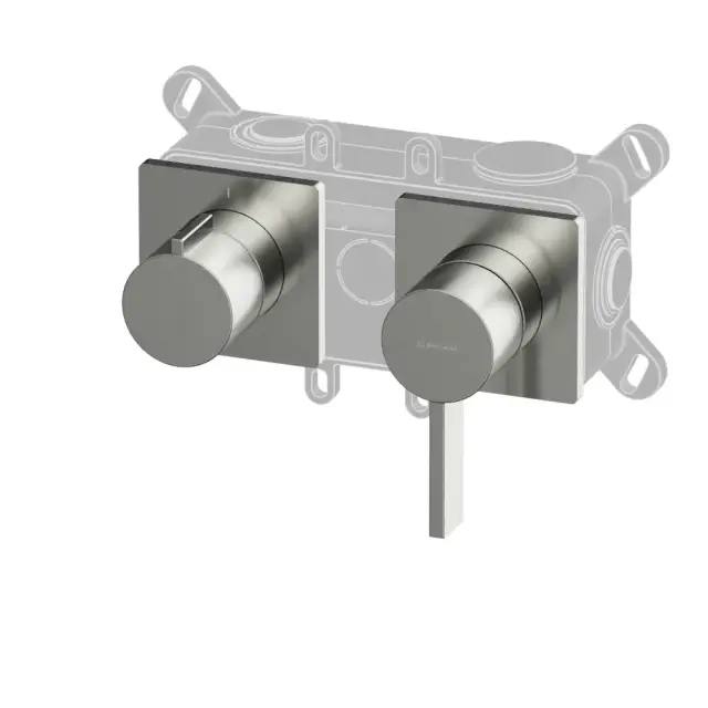 Смеситель скрытого монтажа на 2 потребителя WHITECROSS XT1442NIB (брашированный никель)