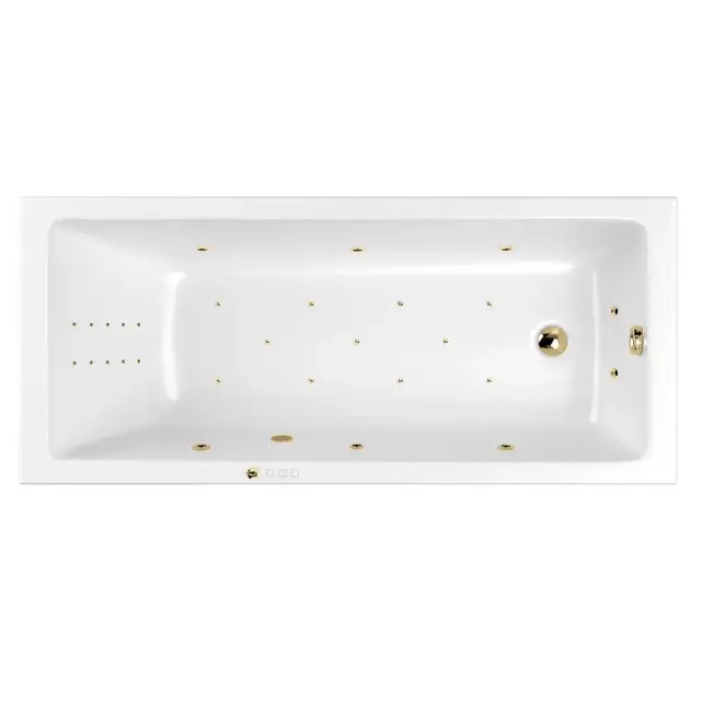 Ванна WHITECROSS Wave 175x70 "ULTRA NANO" (золото)