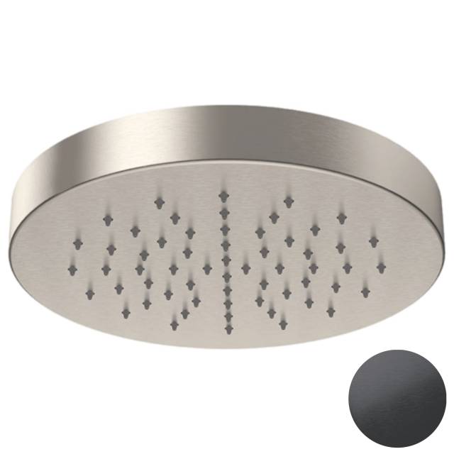 Верхний душ с шарнирным соединением 22 см Daniel SS1A578H3CM22, черный брашированный PVD