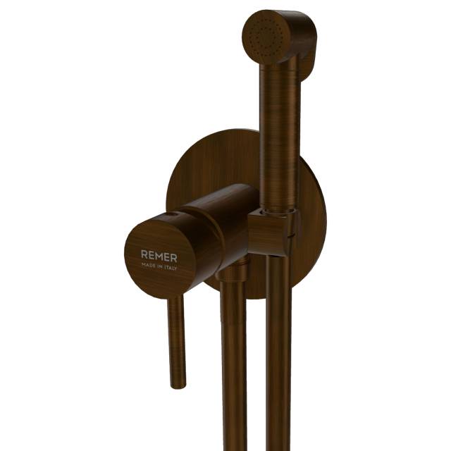 Гигиенический душ со смесителем Remer X Style X65WBR, бронза масляная