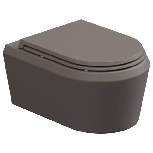 Чаша подвесного унитаза GSG Ceramic Design Cruise CRWCSO029, Tortora Matt