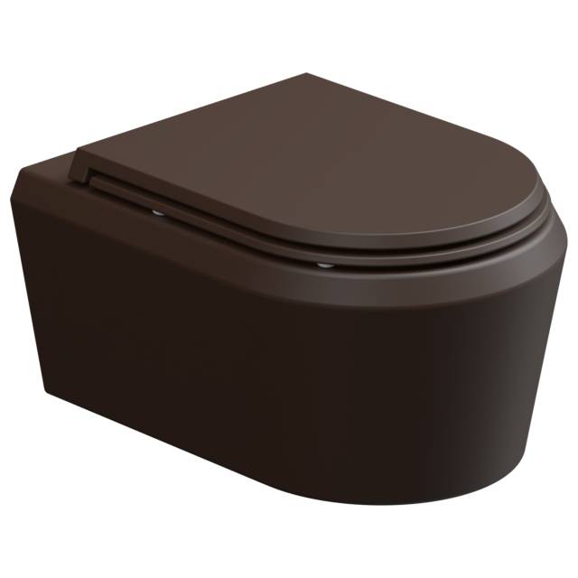 Чаша подвесного унитаза GSG Ceramic Design Cruise CRWCSO035, Cacao Matt
