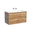 Тумба подвесная SANCOS Либра (Libra) 90x45x50 c двумя ящиками оснащенными доводчиками, Дуб чарльстон, арт. LB90ECH