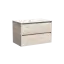 Тумба подвесная SANCOS Либра (Libra) 80x45x50 c двумя ящиками оснащенными доводчиками, Дуб галифакс натуральный, арт. LB80EG