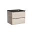 Тумба подвесная SANCOS Либра (Libra) 60x45x50 c двумя ящиками оснащенными доводчиками, Дуб галифакс натуральный, арт. LB60EG