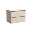 Тумба подвесная SANCOS Либра (Libra) 70x45x50 c двумя ящиками оснащенными доводчиками, Дуб галифакс натуральный, арт. LB70EG