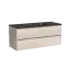 Тумба подвесная SANCOS Либра (Libra) 120x45x50 c двумя ящиками оснащенными доводчиками, Дуб галифакс натуральный, арт. LB120-1EG