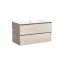 Тумба подвесная SANCOS Либра (Libra) 90x45x50 c двумя ящиками оснащенными доводчиками, Дуб галифакс натуральный, арт. LB90EG
