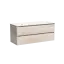 Тумба подвесная SANCOS Либра (Libra) 120x45x50 c двумя ящиками оснащенными доводчиками, Дуб галифакс натуральный, арт. LB120-2EG