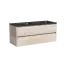 Тумба подвесная SANCOS Либра (Libra) 120x45x50 c двумя ящиками оснащенными доводчиками, Дуб галифакс натуральный, арт. LB120-2EG