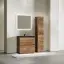 Тумба под раковину SANCOS Либра напольная (Libra Floor) напольная, 80x45x85 c двумя ящиками оснащенными доводчиками, Дуб чарльстон, арт. LB80FECH