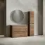 Тумба под раковину SANCOS Либра напольная (Libra Floor) напольная, 120x45x85 c двумя ящиками оснащенными доводчиками, Дуб чарльстон, арт. LB120F-1ECH