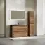 Тумба под раковину SANCOS Либра напольная (Libra Floor) напольная, 120x45x85 c двумя ящиками оснащенными доводчиками, Дуб чарльстон, арт. LB120F-1ECH