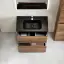 Тумба под раковину SANCOS Либра напольная (Libra Floor) напольная, 70x45x85 c двумя ящиками оснащенными доводчиками, Дуб чарльстон, арт. LB70FECH