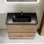 Тумба под раковину SANCOS Либра напольная (Libra Floor) напольная, 90x45x85 c двумя ящиками оснащенными доводчиками, Дуб чарльстон, арт. LB90FECH