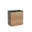 Тумба под раковину SANCOS Либра напольная (Libra Floor) напольная, 80x45x85 c двумя ящиками оснащенными доводчиками, Дуб чарльстон, арт. LB80FECH