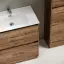 Тумба под раковину SANCOS Либра напольная (Libra Floor) напольная, 80x45x85 c двумя ящиками оснащенными доводчиками, Дуб чарльстон, арт. LB80FECH