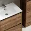 Тумба под раковину SANCOS Либра напольная (Libra Floor) напольная, 70x45x85 c двумя ящиками оснащенными доводчиками, Дуб чарльстон, арт. LB70FECH