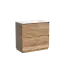 Тумба под раковину SANCOS Либра напольная (Libra Floor) напольная, 90x45x85 c двумя ящиками оснащенными доводчиками, Дуб чарльстон, арт. LB90FECH