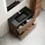 Тумба под раковину SANCOS Либра напольная (Libra Floor) напольная, 80x45x85 c двумя ящиками оснащенными доводчиками, Дуб чарльстон, арт. LB80FECH