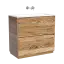 Тумба под раковину SANCOS Либра напольная (Libra Floor) напольная, 90x45x85 c двумя ящиками оснащенными доводчиками, Дуб чарльстон, арт. LB90FECH
