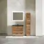 Тумба под раковину SANCOS Либра напольная (Libra Floor) напольная, 90x45x85 c двумя ящиками оснащенными доводчиками, Дуб чарльстон, арт. LB90FECH