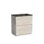 Тумба под раковину SANCOS Либра напольная (Libra Floor) напольная, 80x45x85 c двумя ящиками оснащенными доводчиками, Дуб галифакс натуральный, арт. LB80FEG