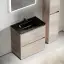 Тумба под раковину SANCOS Либра напольная (Libra Floor) напольная, 80x45x85 c двумя ящиками оснащенными доводчиками, Дуб галифакс натуральный, арт. LB80FEG