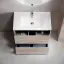 Тумба под раковину SANCOS Либра напольная (Libra Floor) напольная, 80x45x85 c двумя ящиками оснащенными доводчиками, Дуб галифакс натуральный, арт. LB80FEG