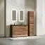 Тумба под раковину SANCOS Либра напольная (Libra Floor) напольная, 120x45x85 c двумя ящиками оснащенными доводчиками, Дуб чарльстон, арт. LB120F-2ECH