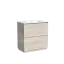 Тумба под раковину SANCOS Либра напольная (Libra Floor) напольная, 80x45x85 c двумя ящиками оснащенными доводчиками, Дуб галифакс натуральный, арт. LB80FEG