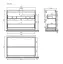 Тумба под раковину SANCOS Либра напольная (Libra Floor) напольная, 120x45x85 c двумя ящиками оснащенными доводчиками, Дуб чарльстон, арт. LB120F-2ECH
