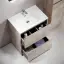 Тумба под раковину SANCOS Либра напольная (Libra Floor) напольная, 70x45x85 c двумя ящиками оснащенными доводчиками, Дуб галифакс натуральный, арт. LB70FEG