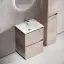 Тумба под раковину SANCOS Либра напольная (Libra Floor) напольная,60x45x85 c двумя ящиками оснащенными доводчиками, Дуб галифакс натуральный, арт. LB60FEG