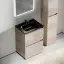Тумба под раковину SANCOS Либра напольная (Libra Floor) напольная,60x45x85 c двумя ящиками оснащенными доводчиками, Дуб галифакс натуральный, арт. LB60FEG