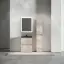 Тумба под раковину SANCOS Либра напольная (Libra Floor) напольная,60x45x85 c двумя ящиками оснащенными доводчиками, Дуб галифакс натуральный, арт. LB60FEG