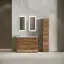 Тумба под раковину SANCOS Либра напольная (Libra Floor) напольная, 120x45x85 c двумя ящиками оснащенными доводчиками, Дуб чарльстон, арт. LB120F-2ECH