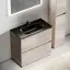 Тумба под раковину SANCOS Либра напольная (Libra Floor) напольная, 90x45x85 c двумя ящиками оснащенными доводчиками, Дуб галифакс натуральный, арт. LB90FEG