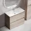 Тумба под раковину SANCOS Либра напольная (Libra Floor) напольная, 100x45x85 c двумя ящиками оснащенными доводчиками, Дуб галифакс натуральный, арт. LB100FEG