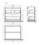 Тумба под раковину SANCOS Либра напольная (Libra Floor) напольная, 100x45x85 c двумя ящиками оснащенными доводчиками, Дуб галифакс натуральный, арт. LB100FEG