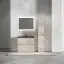 Тумба под раковину SANCOS Либра напольная (Libra Floor) напольная, 90x45x85 c двумя ящиками оснащенными доводчиками, Дуб галифакс натуральный, арт. LB90FEG