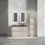 Тумба под раковину SANCOS Либра напольная (Libra Floor) напольная, 120x45x85 c двумя ящиками оснащенными доводчиками, Дуб галифакс натуральный, арт. LB120F-2EG