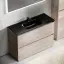 Тумба под раковину SANCOS Либра напольная (Libra Floor) напольная, 120x45x85 c двумя ящиками оснащенными доводчиками, Дуб галифакс натуральный, арт. LB120F-1EG
